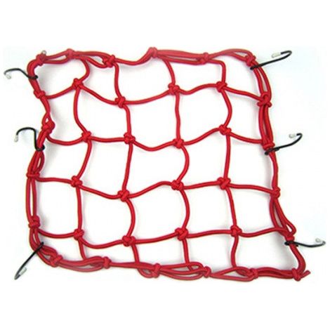 Filet à bagages Roxar pour moto, scooter, rouge