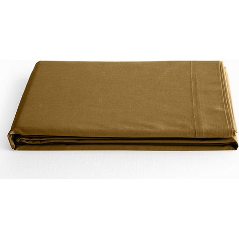 Drap plat "Prémium" pour lit 1 place & 2 places - Prémium Caramel - 180 x 290 cm pour lit 1 place