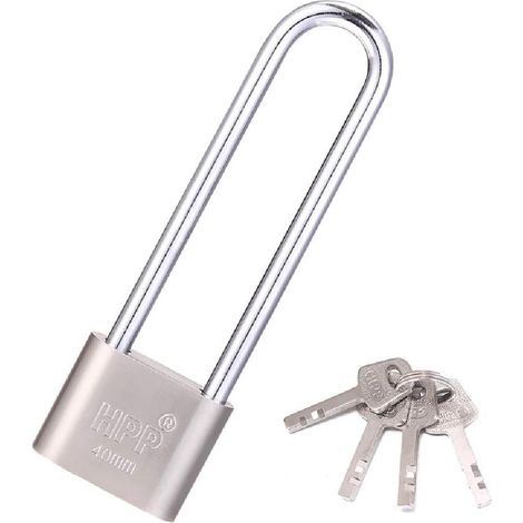Long Lock Bike Door Lock Anti-theft Door Lock Drawer Door Cabinet Lock with Keys (1/5)