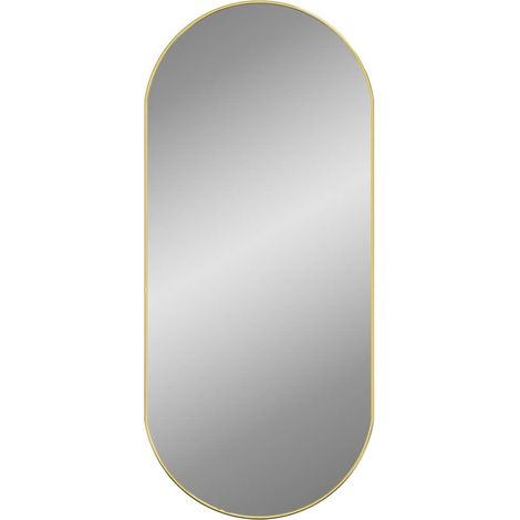 Miroir mural,Miroir décoratif Doré 100x45 cm Ovale CFW610324 (1/5)