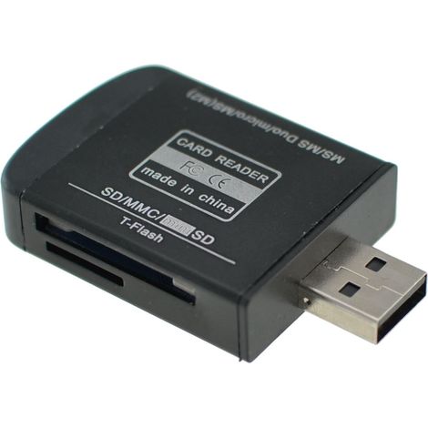 Lector tarjetas de memoria USB 2.0 Todo en Uno para Micro SD MMC SDHC TF M2 (1/5)