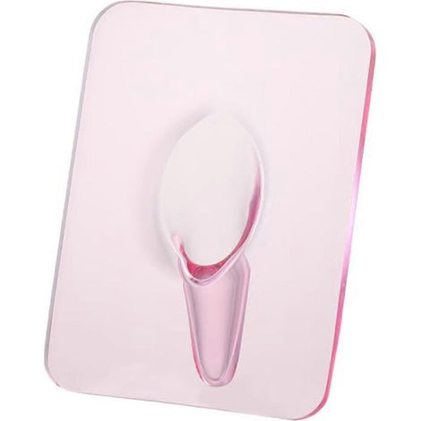 Vase minimaliste en acrylique rose transparent (1/5)