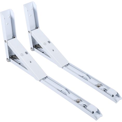 Support d'étagère pliable à ressort à 90 degrés, 2 pièces, longueur 12 pouces, 8 vis (1/5)