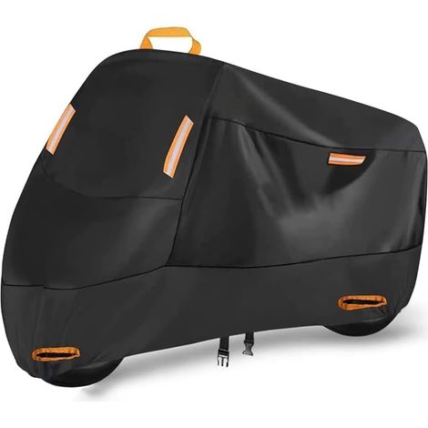 Funda para scooter apta para todas las estaciones, con 4 tiras reflectantes, ojales de cierre y hebillas cortavientos. (1/5)