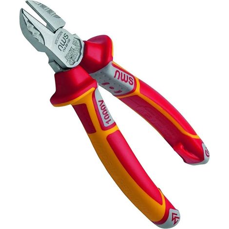 NWS N134-49-VDE-160-SB 160mm Insulated VDE 1000v Wire Cable Side Cutter Pliers (1/2)