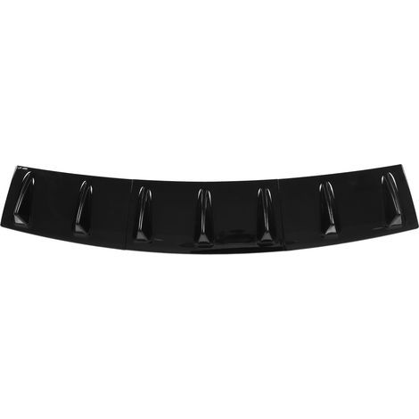 Ensemble de 3 déflecteurs de châssis universels noirs, aileron de requin, diffuseur de lèvre arrière pour Corolla, noir brillant (1/5)
