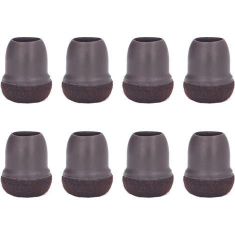 Lot de 8 protections pour pieds de chaise, de table et de lit, protections élastiques pour pieds de meuble, petite taille pour usage domestique (1/5)