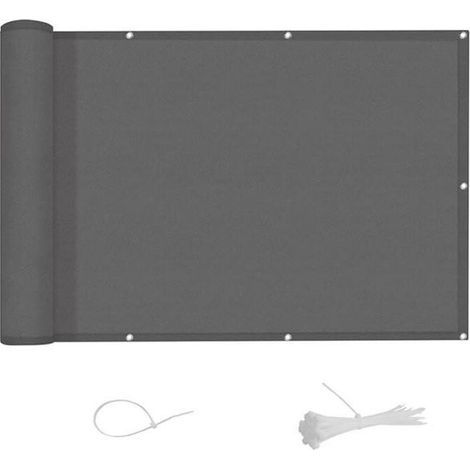 Paravent de balcon 90 x 300 cm – Imperméable 170 g/m² – Protection UV opaque – Résistant au vent (1/5)