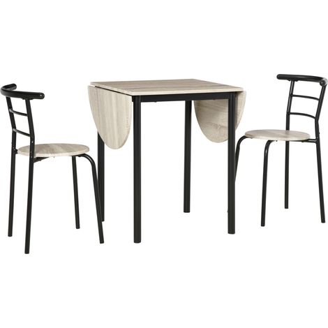 Ensemble table et chaises LAURA style industriel (1/3)