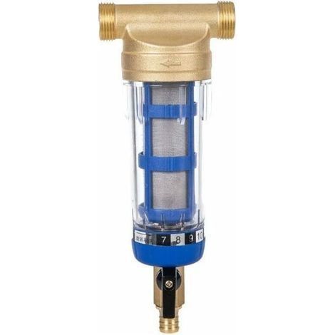 Filtre à sédiments réutilisable 40 microns – Laiton et acier inoxydable – Filetage mâle 1/2 pouce – Purification optimale de l'eau (1/4)