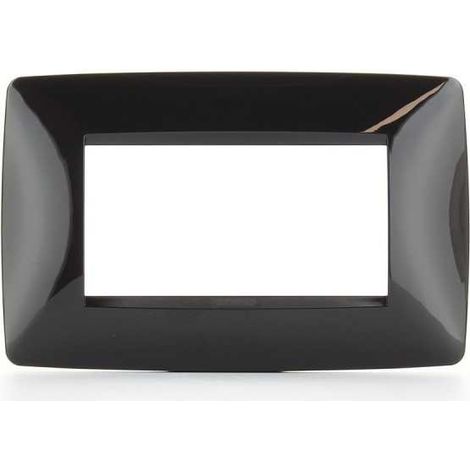 GW16104Tn Placa One 4 Módulos Negro Tóner