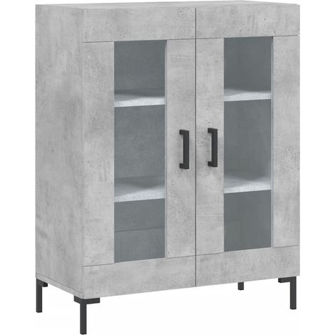 Maison La Vie - Buffet Salon Moderne - Meuble de rangement - gris béton 69,5x34x90 cm bois d'ingénierie bu4516 (1/5)