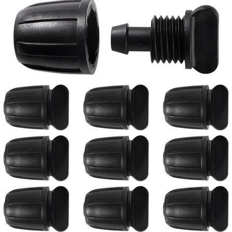 Lntyq 10 Pièces Raccords D'irrigation Goutte à Goutte pour Tubes 8/11 mm, Adaptateur Bouchons D'Irrigation Goutte, Raccords D'irrigation Droits, Connecteur de Tuyau D'irrigation