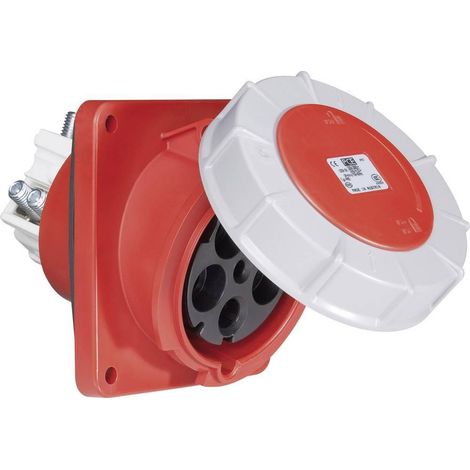 PCE Modelo de Enchufe CEE rojo y gris empotrable IP67