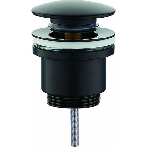 Vidage rond clic-clac noir mat PCUNR Noir mat