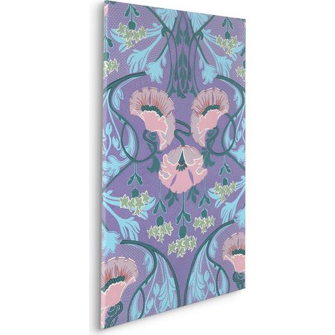 Komar Canvasbild Mandala Mauve - 90 x 60 cm - Bild auf Keilrahmen - Vintage und Retro (1/2)