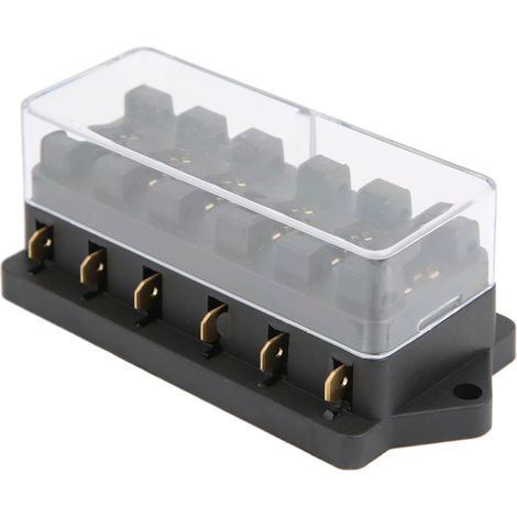 Wasserdichter 6-fach-Sicherungsblock mit Flachsicherungshalter für 12V-24V-Anwendungen in Auto, Boot und Haushalt (1/5)