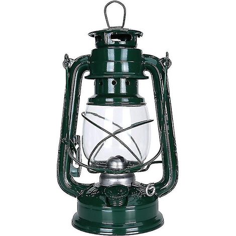 Klassische Retro-Öllampe, 25 cm, mit einstellbarer Helligkeit, grün