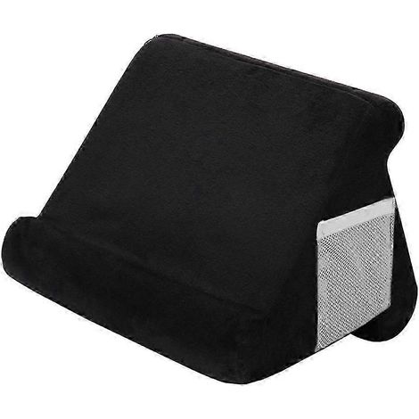 Weiche Multi-Winkel-Schoßauflage für iPads, E-Reader, Smartphones, Bücher, Zeitschriften (Schwarz, Rot, Blau, Grau)-Black (1/5)
