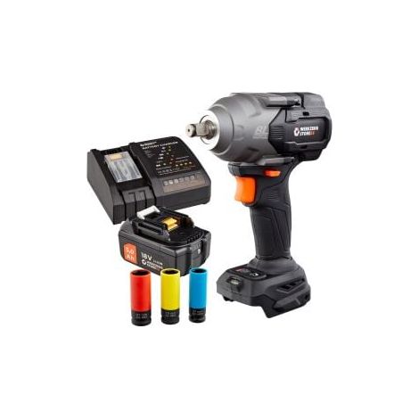 WS24 Avvitatore a percussione WDS 18V 1/2" 950 NM / 1x 5,0 Ah Batteria + Caricabatterie rapido incl. Bussole a bussola