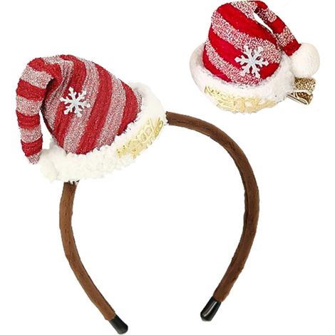 Bandeaux de Noël tendance pour enfants, filles, fête, chapeau de Père Noël, accessoires de décoration, cadeaux, bandeaux de Noël pour adultes (1/5)