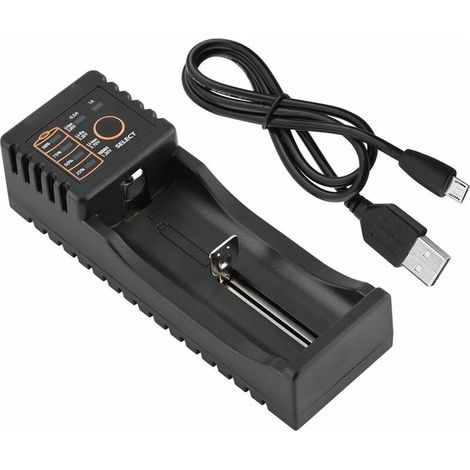 Chargeur de Batterie 18650, Chargeur de Batterie Universel, Chargeur Intelligent, Liitokala Lii-100 Mini Chargeur Multifonction USB 1.2V/3.7V/3V/3.85V, modèle de Batterie Compatible: 18650 (1/5)