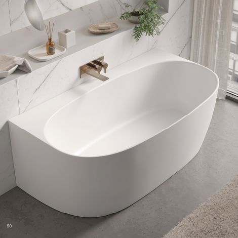 Bañera exenta Solid Surface moderna OLYSSIA  165 cm