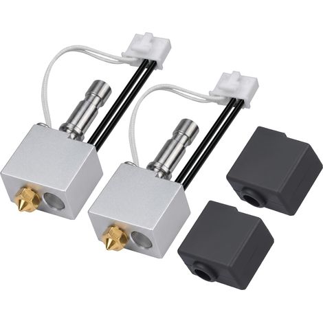 2PCS Kobra S1/Kobra S1 Combo 3D Printers Hotend All Metal Head Printing High Temperature Nozzle 0 4mm Brass Quick Swap Compatible with Kobra S1 S1 Combo (1/5)