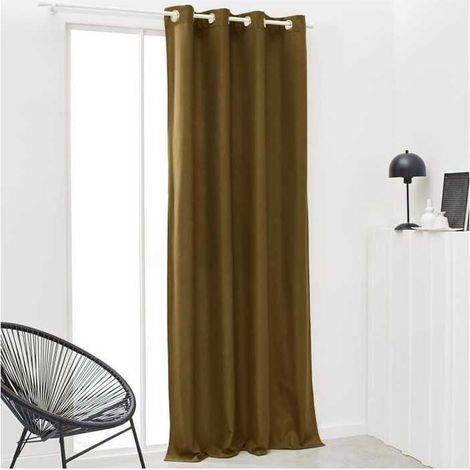 TODAY Rideau Isolant Thermique Essential Uni - 140 x 240 cm - Bronze