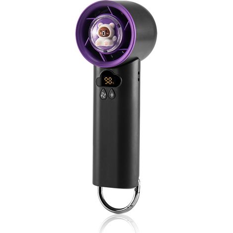 (Gray.K53) Ventilateur de réfrigérateur portable haute vitesse avec affichage numérique et puissant ventilateur portatif. (1/5)