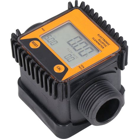 K28 1-Zoll-Digital-Diesel-Durchflussmesser, professioneller Kraftstoffmesser, Harnstoffregler, für Chemikalien und Wasser, Orange (1/5)