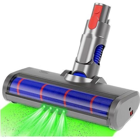 Tête de brosse à rouleau souple pour aspirateur sans fil V7/V8/V10/V11/V15 G5 avec voyants LED verts pour la poussière (1/5)
