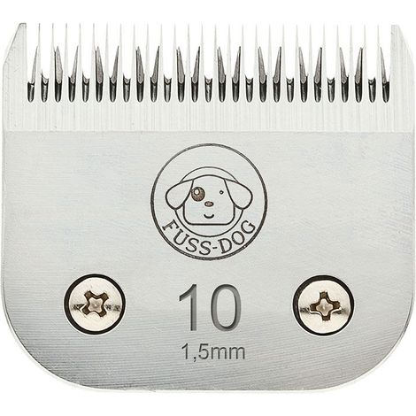 Testina in acciaio misura taglio 1,5 mm per tosatrice Fuss-dog