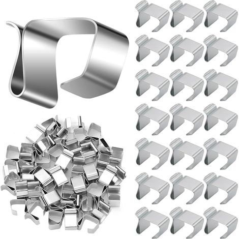 Set mit 120 Teilen für Dachfensterhaken, Clips für Lichterketten im Außenbereich, Metall-Dachfensterhaken
