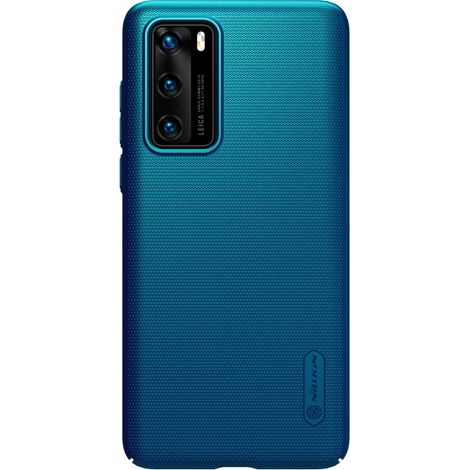 Coque Nillkin Super Frosted Shield pour Huawei P40 (Bleu Paon) (1/4)