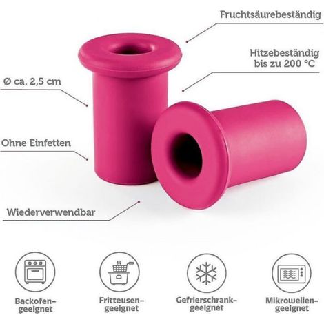 Emporte-pièces - Silicone Alimentaire - Pour Muffins Et Cupcakes - Lot De 6 (1/4)