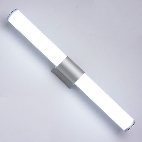 Applique murale pour miroir de salle de bain, plafonnier de salle de bain, lampe de maquillage chromée, installation sans perçage, lampe frontale LED pour miroir de salle de bain - Applique murale RW (1/3)