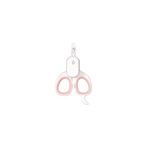 Coupe-griffes multifonction pour chat et chiot, avec lumières LED et UV, acier inoxydable, rose – (1/5)