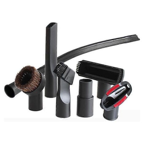 Kit d'accessoires 7 en 1 pour aspirateur : brosse, embout, suceur plat, outil pour escaliers, 32 mm et 35 mm, durable et fiable.