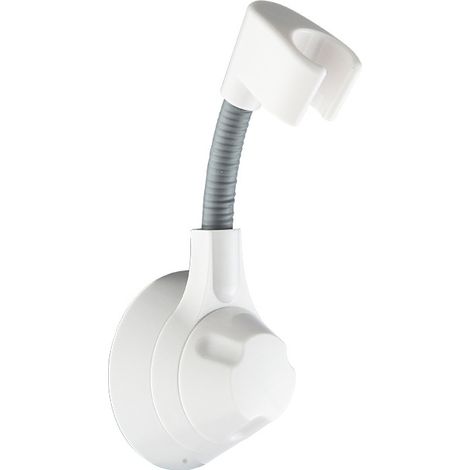 Soporte para cabezal de ducha de mano, soporte para cabezal de ducha ajustable 360°, adhesivo fuerte, no requiere perforación, soporte universal para cabezal de ducha, montaje en pared.