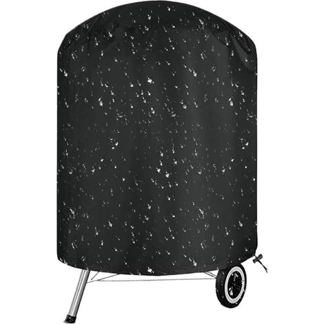 Funda para barbacoa de exterior - Protector negro duradero de 70 x 70 cm  Funda de tela Oxford para barbacoa de carbón (1/5)