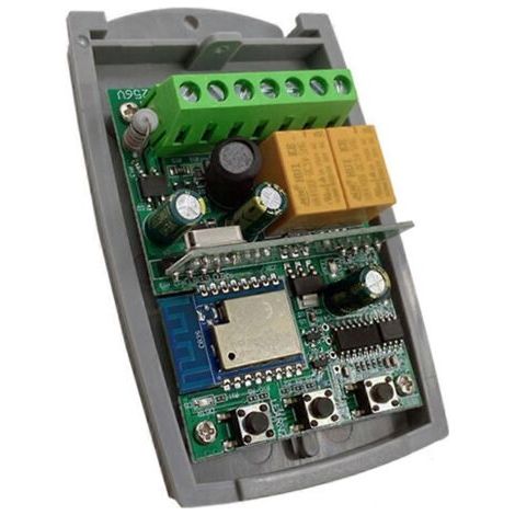 Récepteur Tuya Wi-Fi Zigbee pour ouvre-porte de garage intelligent, 2 canaux, 433,92 MHz, à code tournant fixe, contrôleur universel, AC/DC 7-32 V (1/5)