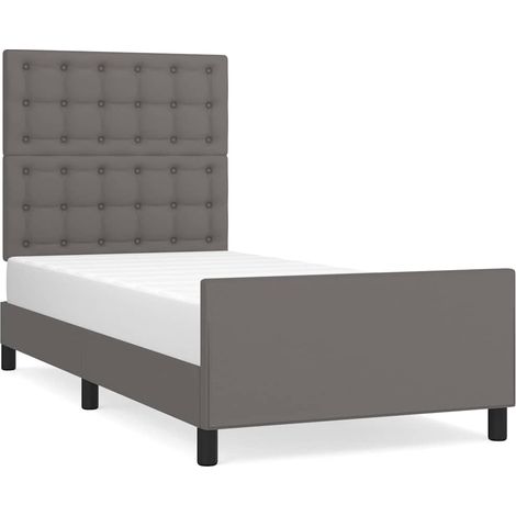 Maison Exclusive - Giroletto con Testiera Crema 90x190 cm in Similpelle (1/5)