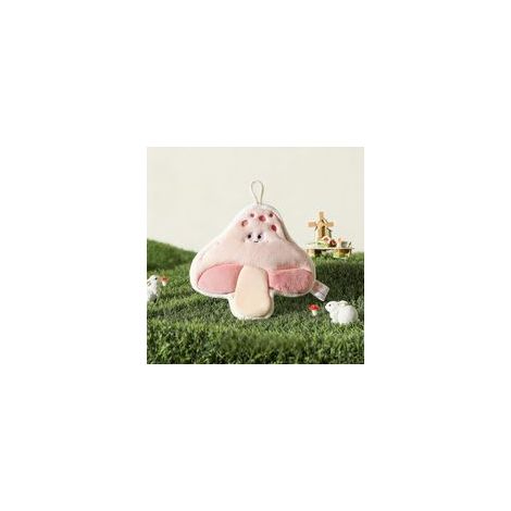 Saugfähiges und verspieltes Geschirrtuch mit Gemüsemuster aus korallenfarbenem Mikrofaser-Fleece, geeignet für Küche, Bad und Schlafzimmer, 23 x 27 cm, pilzförmig. – Crezuo
