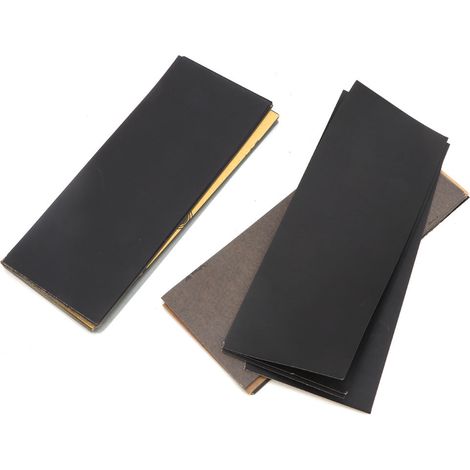 Kit de papier de verre abrasif pour ponçage à sec/à l'eau, 93 x 230 mm (90 pièces) (1/5)