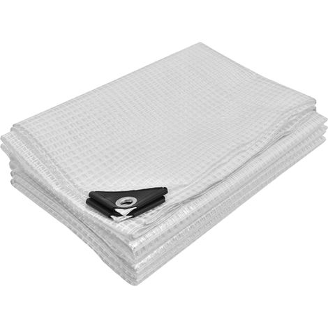 Bâche de protection KOTARBAU® - Résistante, épaisse, universelle, renforcée, imperméable, transparente, pour serre - 120 g/m² - 4 x 6 m (1/5)