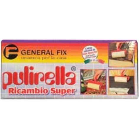 Ricambio spazzola pulirella super - 10 mt carta crespata adesiva h. 12 cm Generalfix