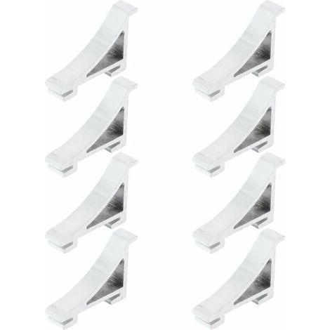 Lot de 8 clips de fixation pour étagères de réfrigérateur/congélateur/glacière (1/5)