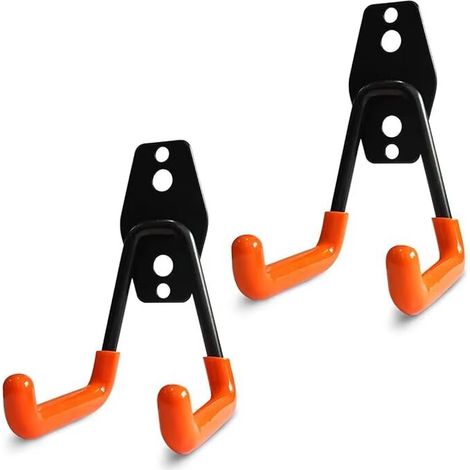 Crochets robustes pour garage, crochets utilitaires de rangement, organiseur de rangement pour outils de jardin, crochets muraux en acier (Petit crochet en U) (1/5)