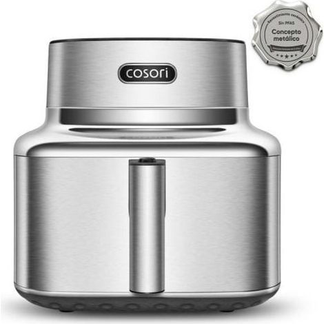 Cosori Iconic Single Chef Edition 6 2L 1725W Edelstahl Heißluftfritteuse mit Timer (1/5)